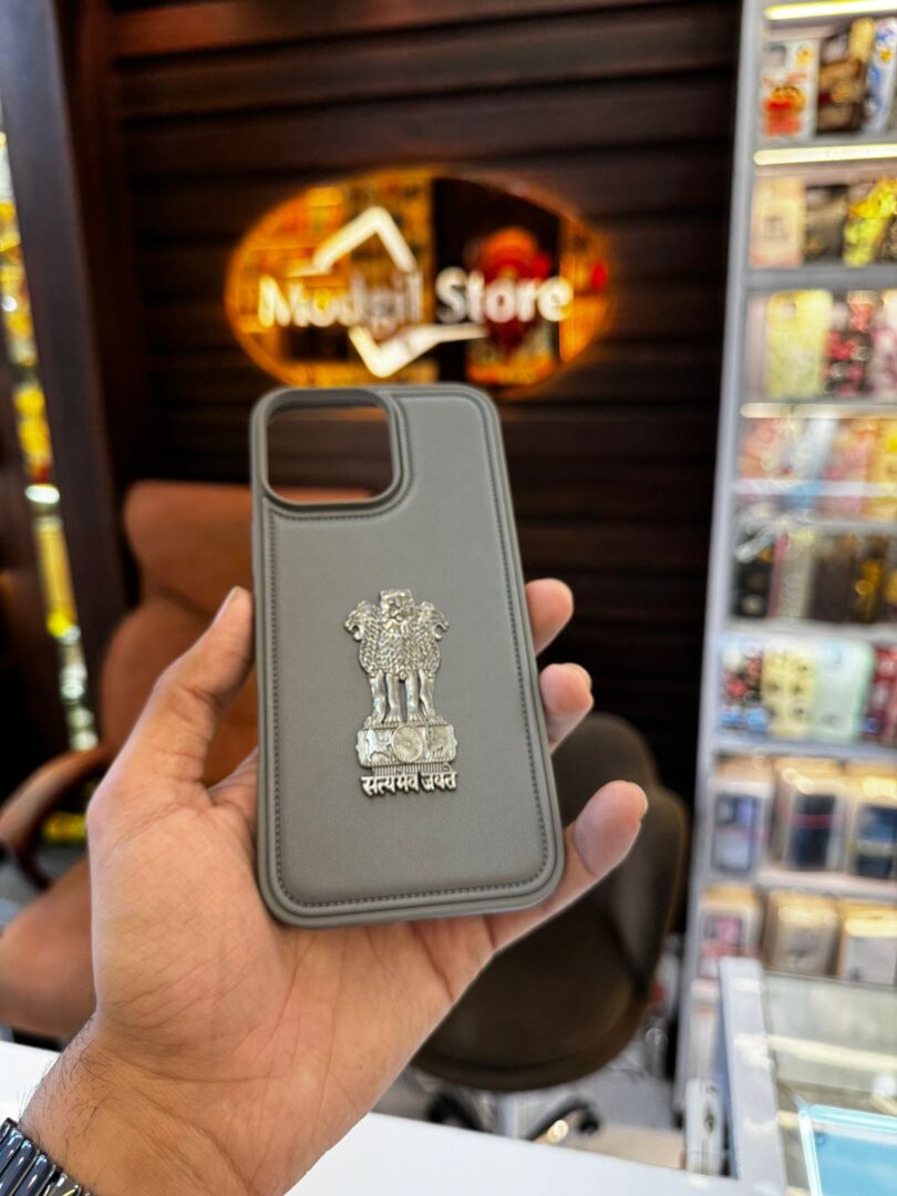 Satyamev Jayate leather case ( Grey) - Image 2