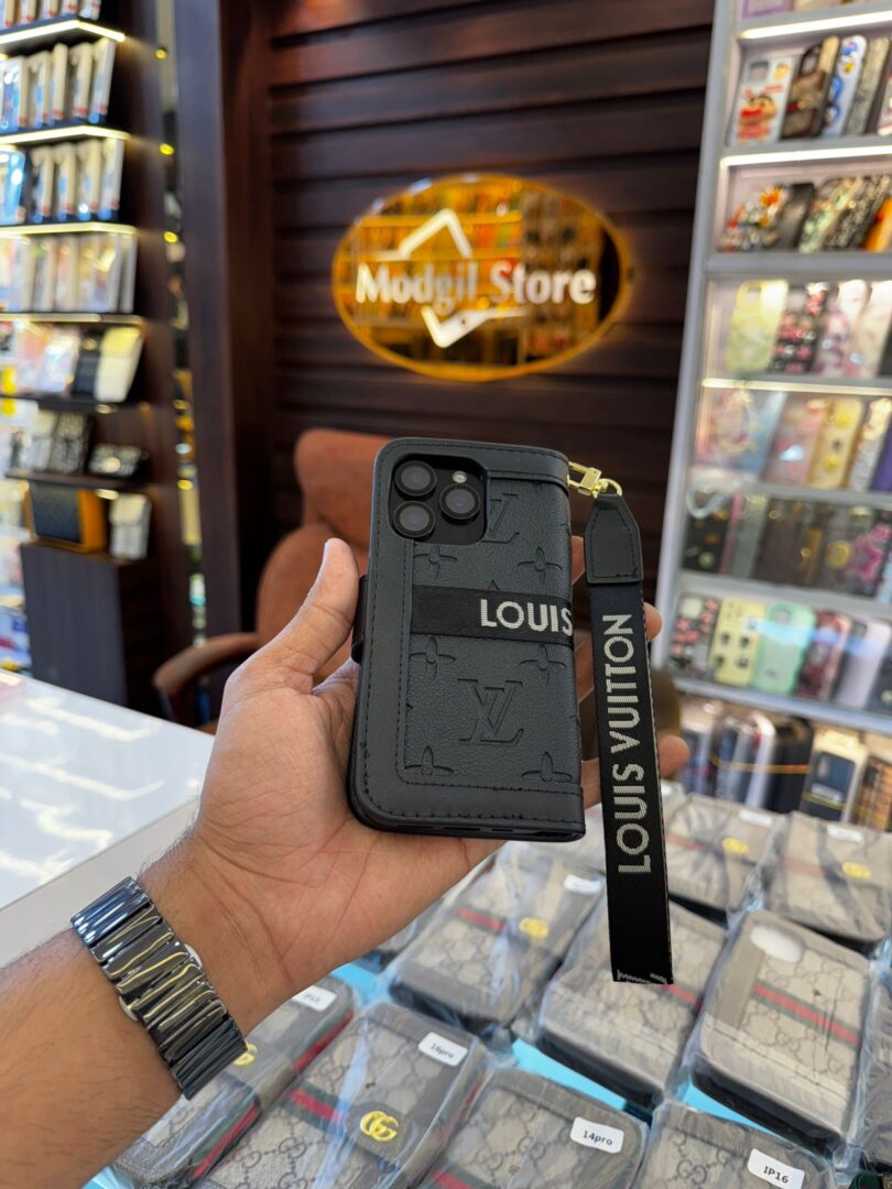 Embossed flip case (black ) - Image 2