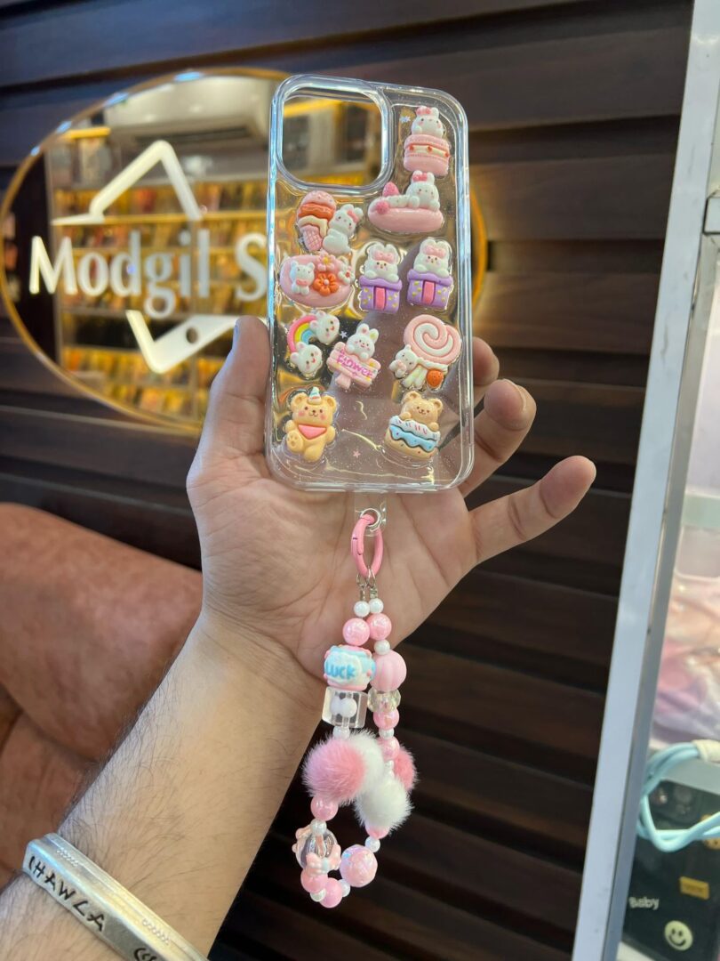 Teddy case with charm