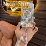 Lotus pink case with charm
