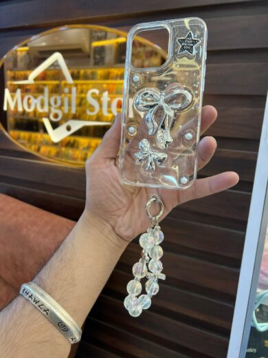 Big Bow stone case with charm