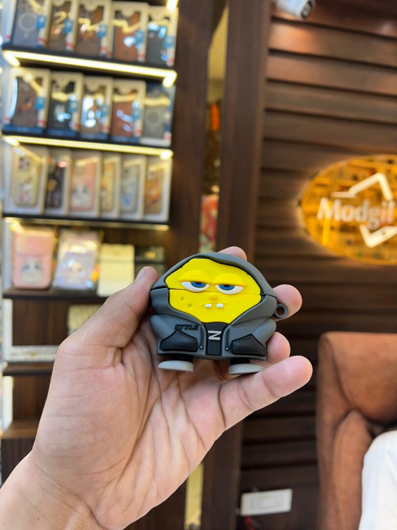 Angry spongebob AirPods case