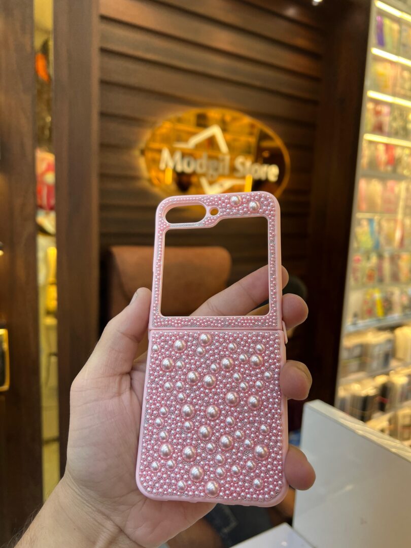 Stone case for Samsung fold & flip series (Pink) - Image 9