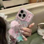 Bling flower , front diamond case with charm