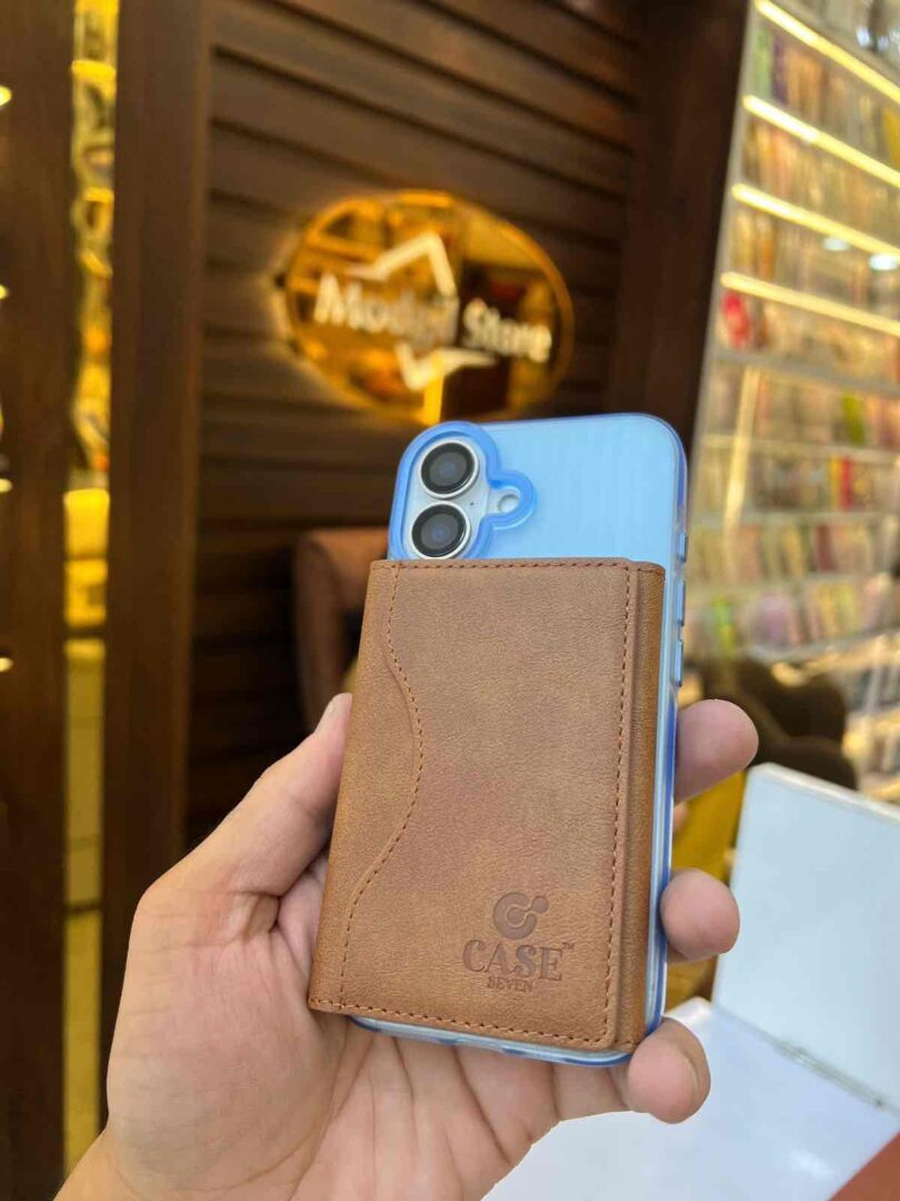 3 for card holder with mag-safe (Brown) - Image 4
