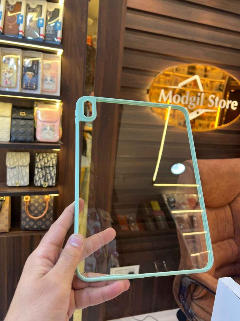 Transparent with coloured border iPad case