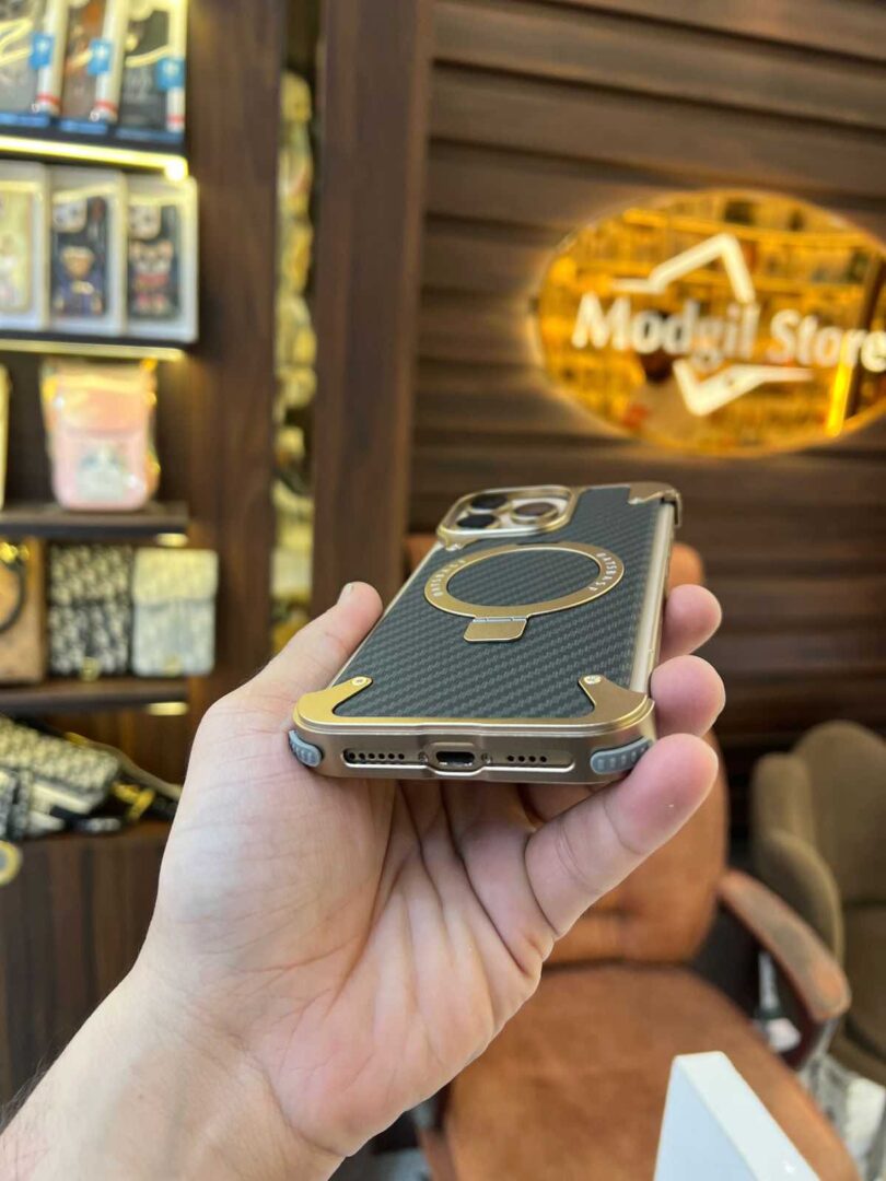 Metal carbon case (Dessert colour) - Image 5