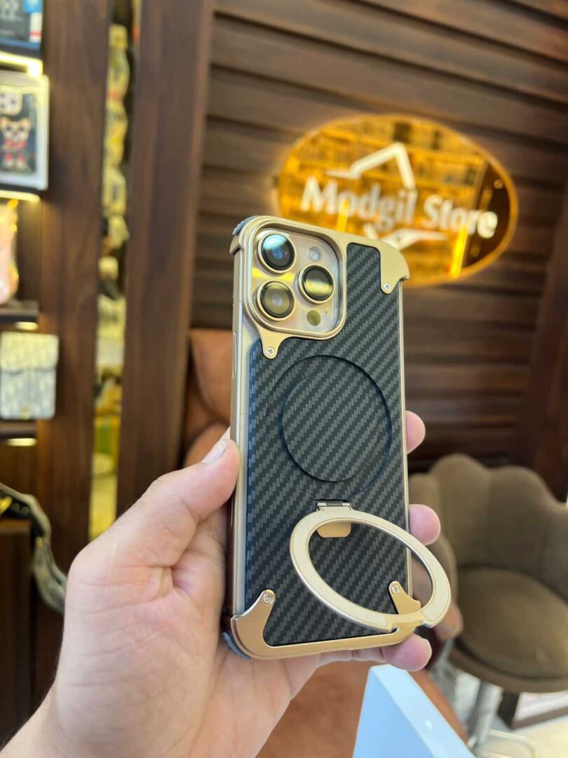 Metal carbon case (Dessert colour) - Image 3
