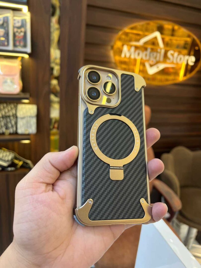 Metal carbon case (Dessert colour) - Image 4