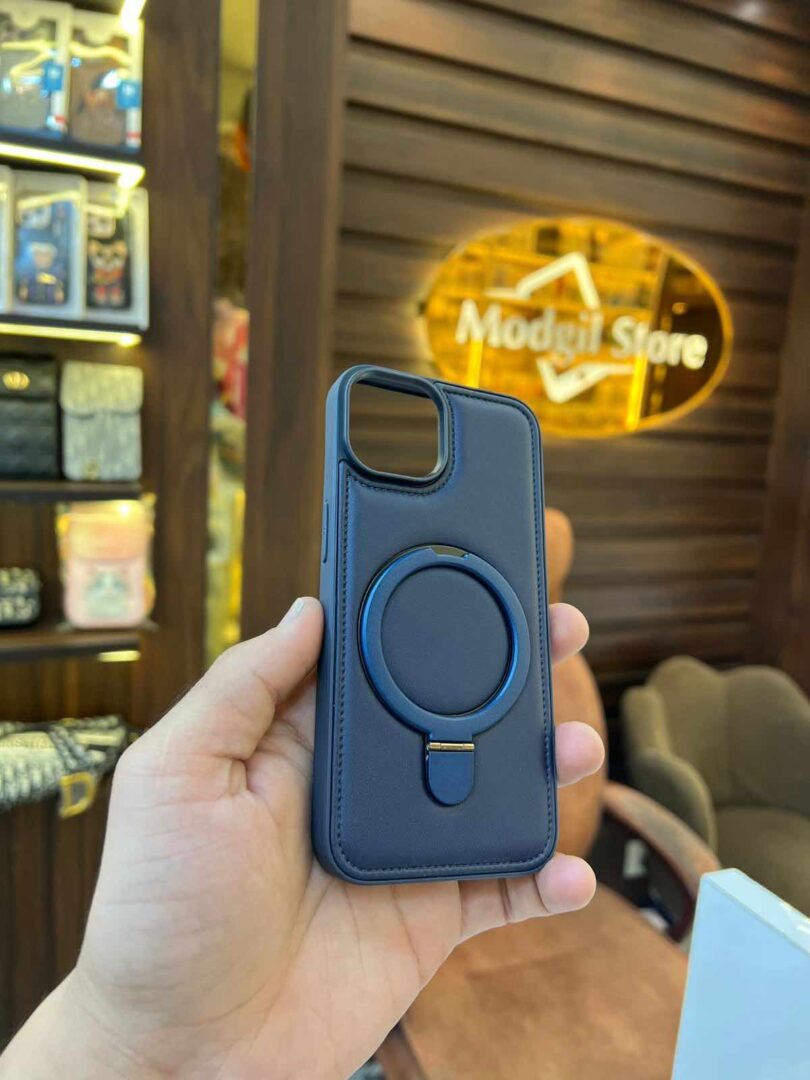 Mag-safe leather texture case