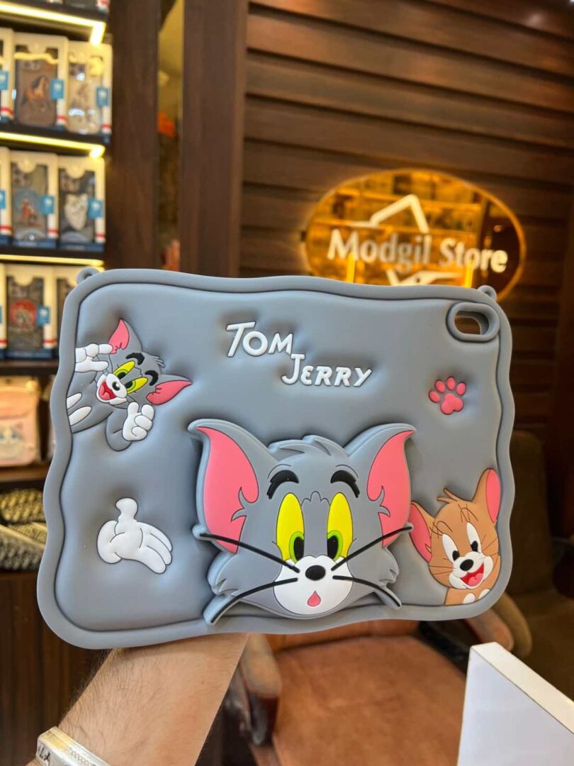 Tom& Jerry silicone embossed iPad case