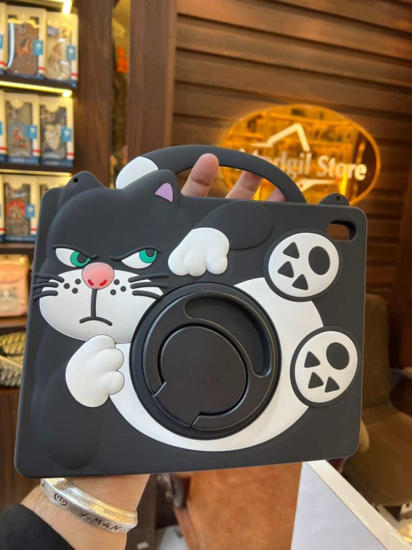 Angry kitten iPad silicone embossed case