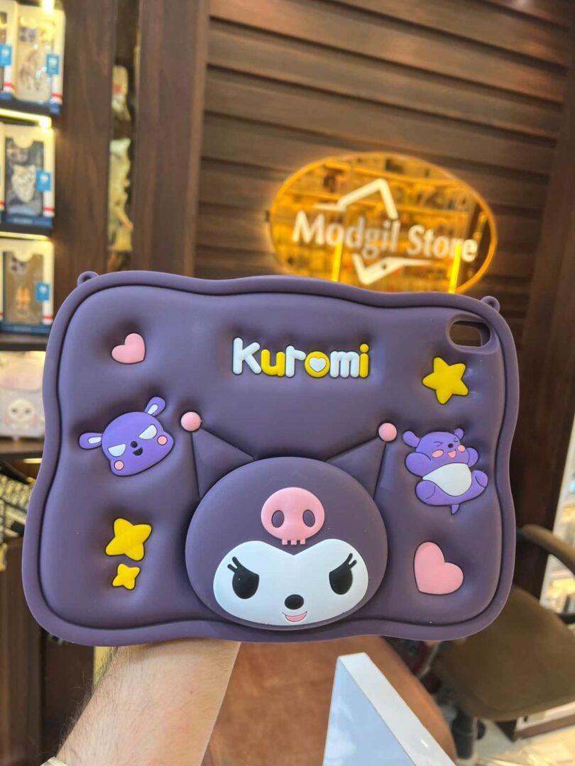 Kuromi silicone embossed iPad case