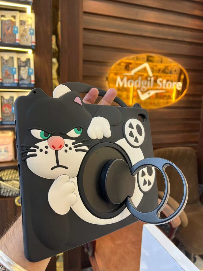 Angry kitten iPad silicone embossed case - Image 2