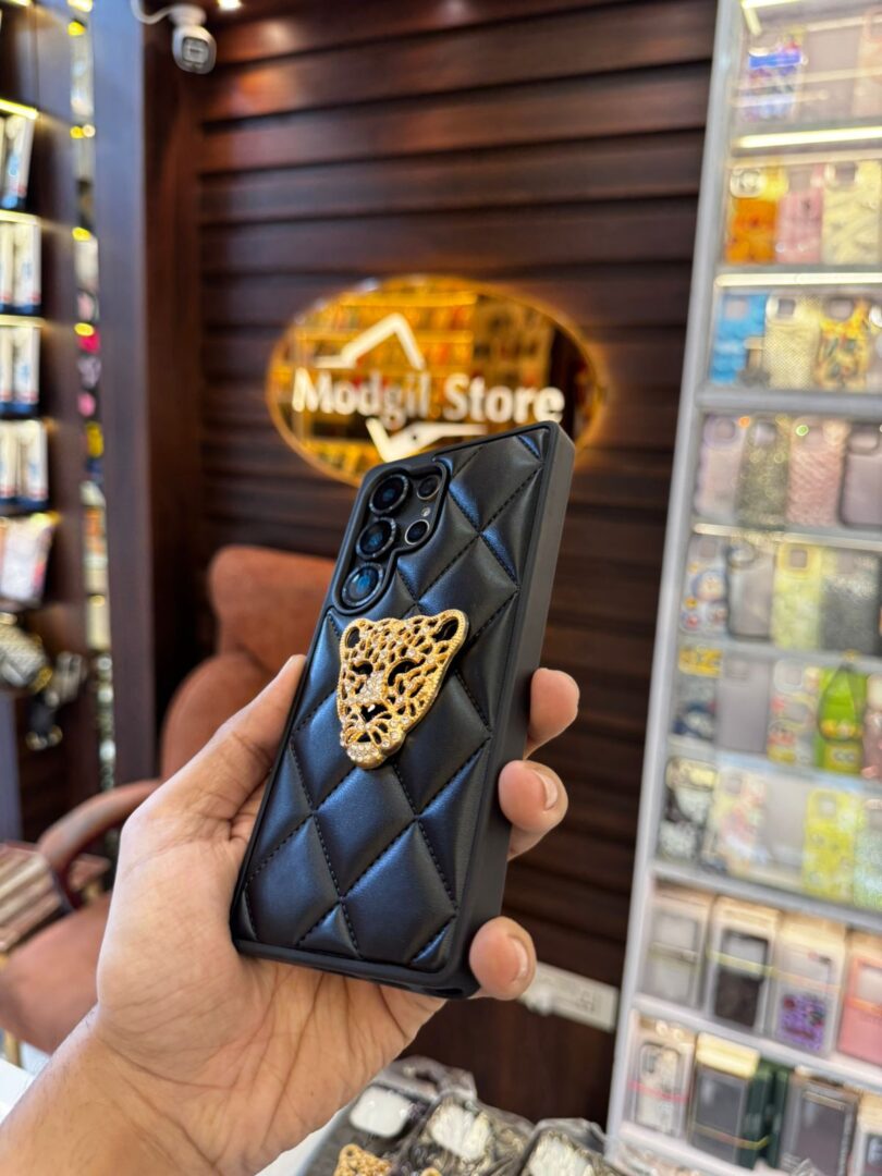 Leather Puffer leopard case - Image 5