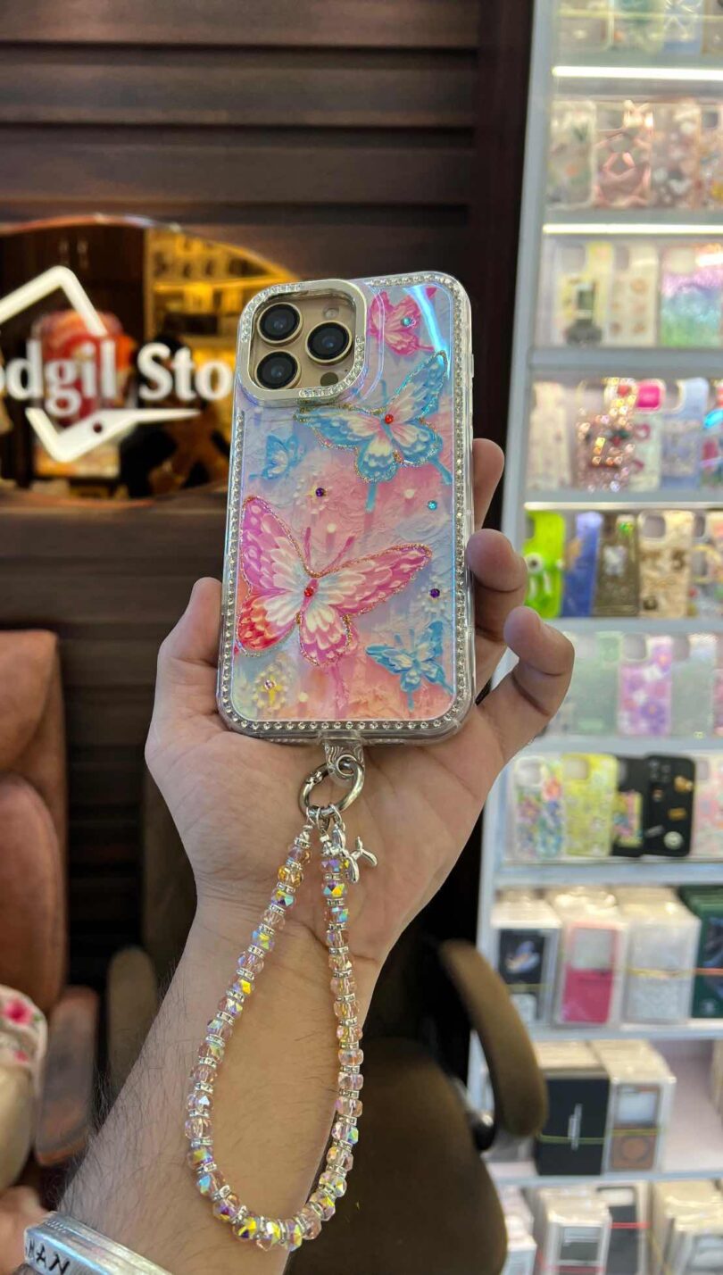 Butterfly case with charm