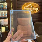 Blue transparent iPad case