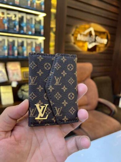 Card holder LL.v (brown small logo edition)