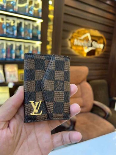 Card holder LL.v (brown check edition)