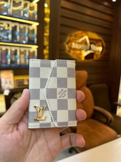 Card holder LL.v (white check edition)