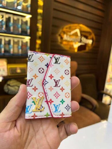 Card holder LL.v (white multi colour special edition small logo)