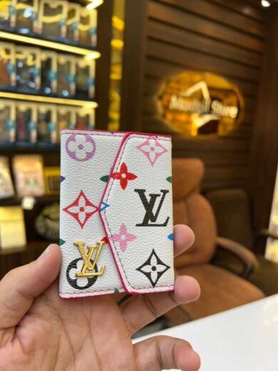 Card holder LL.v (white multi colour special edition big logo)