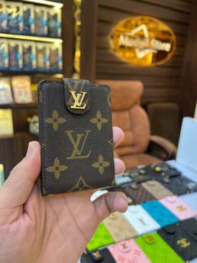 Flip card holder LL.v (brown big logo edition)