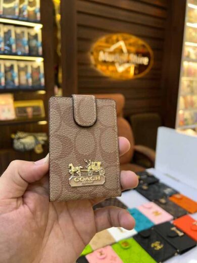 Flip card holder CO (light brown edition)