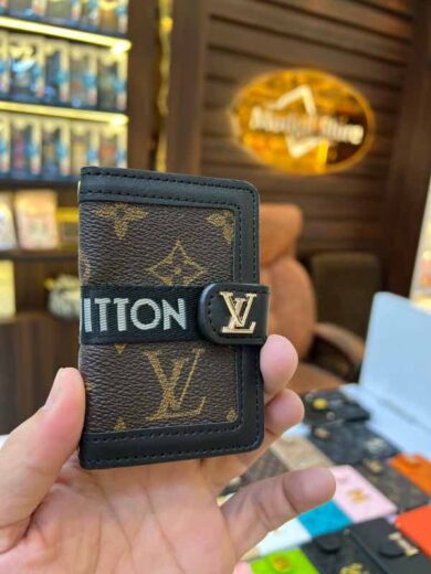 Book Flip card holder LL.v (black brown edition)