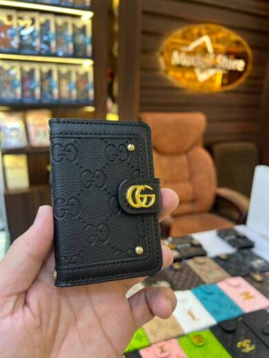 Book Flip card holder GG (embossed black edition)