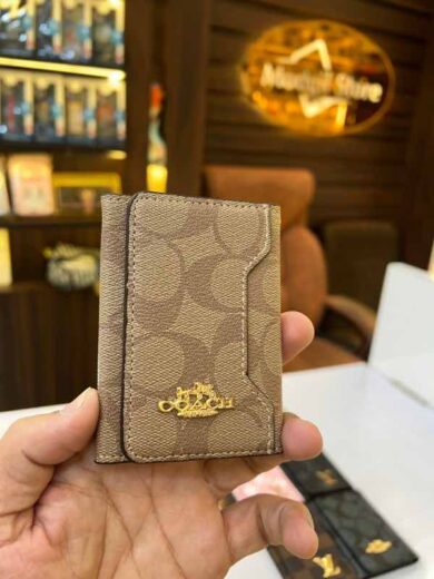 Three fold card holder CO (light brown edition)