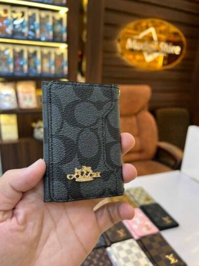 Three fold card holder CO (black edition)