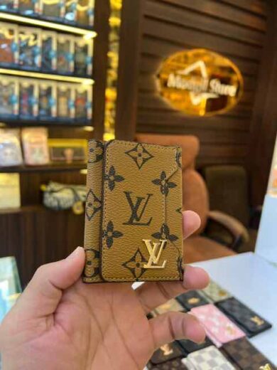Three fold card holder LL.v(light brown edition)