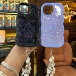 Glitter case with charm