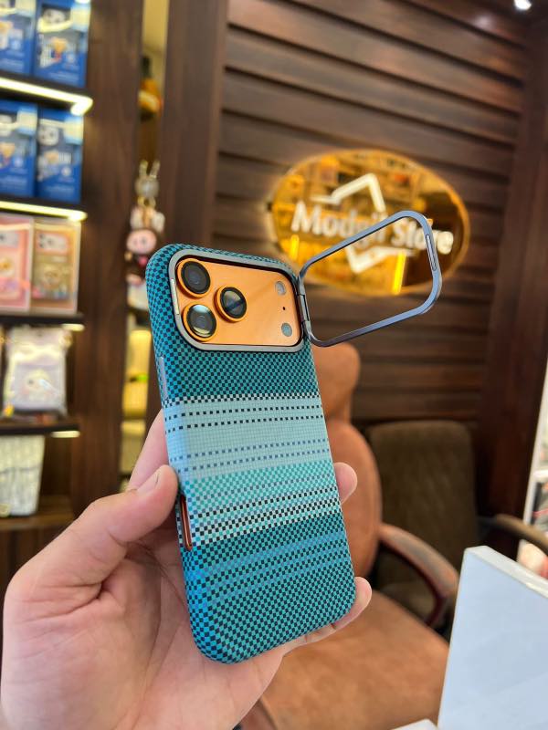 Blue Kevlar mag-safe case with stand - Image 2