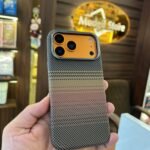 Kevlar brown mag-safe case with stand
