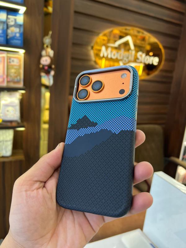 Cloudy Kevlar series mag-safe case with stand