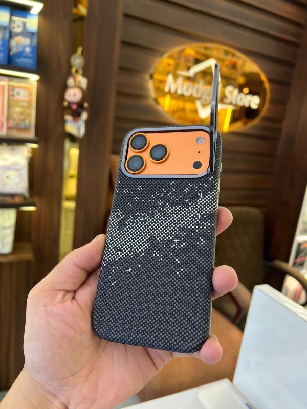 Black Kevlar mag-safe case with stand (2B) - Image 4