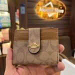 Card holder zipper CO (Light brown)