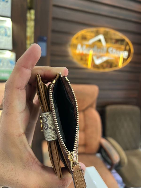 Card holder zipper GG (Light brown) - Image 2