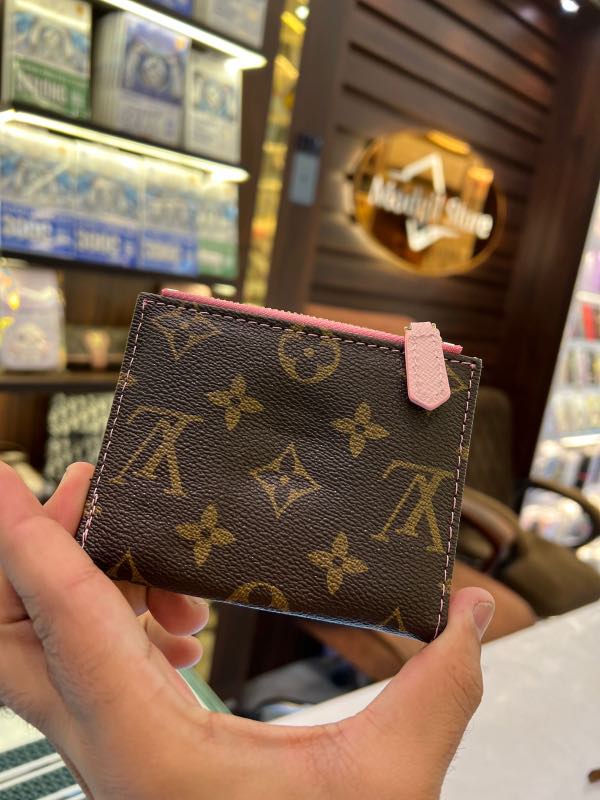 Card holder zipper LL.V (Pink brown) - Image 4