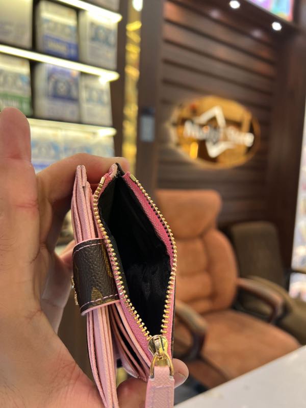 Card holder zipper LL.V (Pink brown) - Image 3