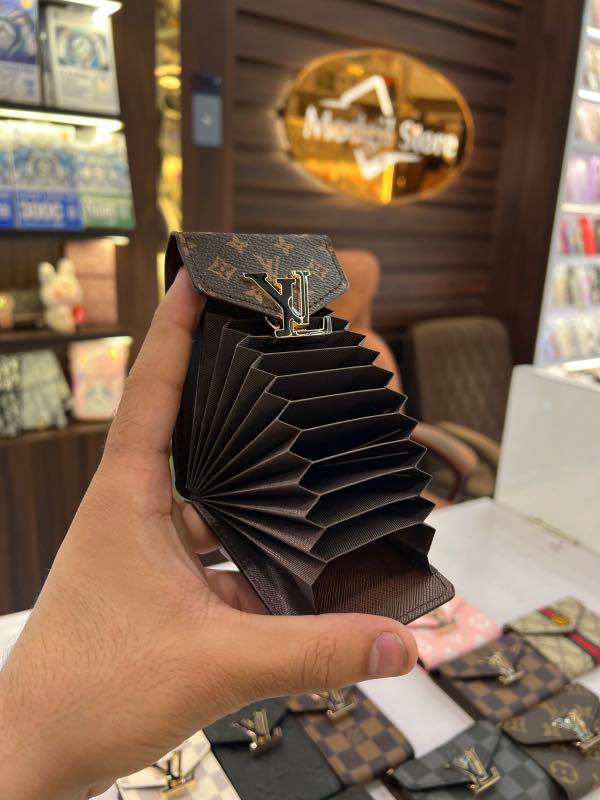 LL.V card holder (Brown multi logo) - Image 2