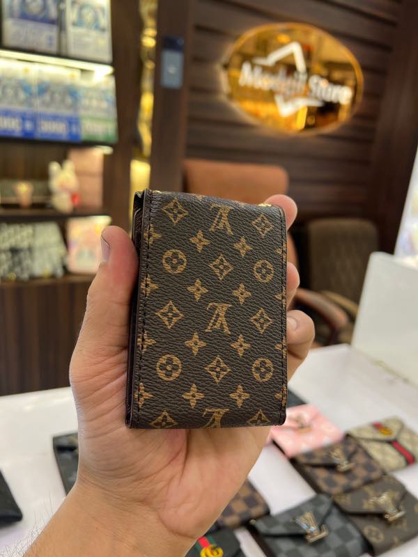 LL.V card holder (Brown multi logo) - Image 3