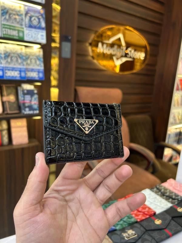 PR leather texture card holder
