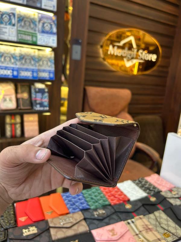 LL.V card holder (Beige & Brown) - Image 2