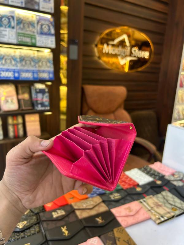 LL.V card holder ( Magenta & Brown) - Image 2