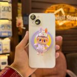 Labubu doll pop socket (Lavender)