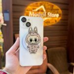 Labubu pop socket ( Grey)