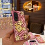 Pink stone/perfume case (Fold series)